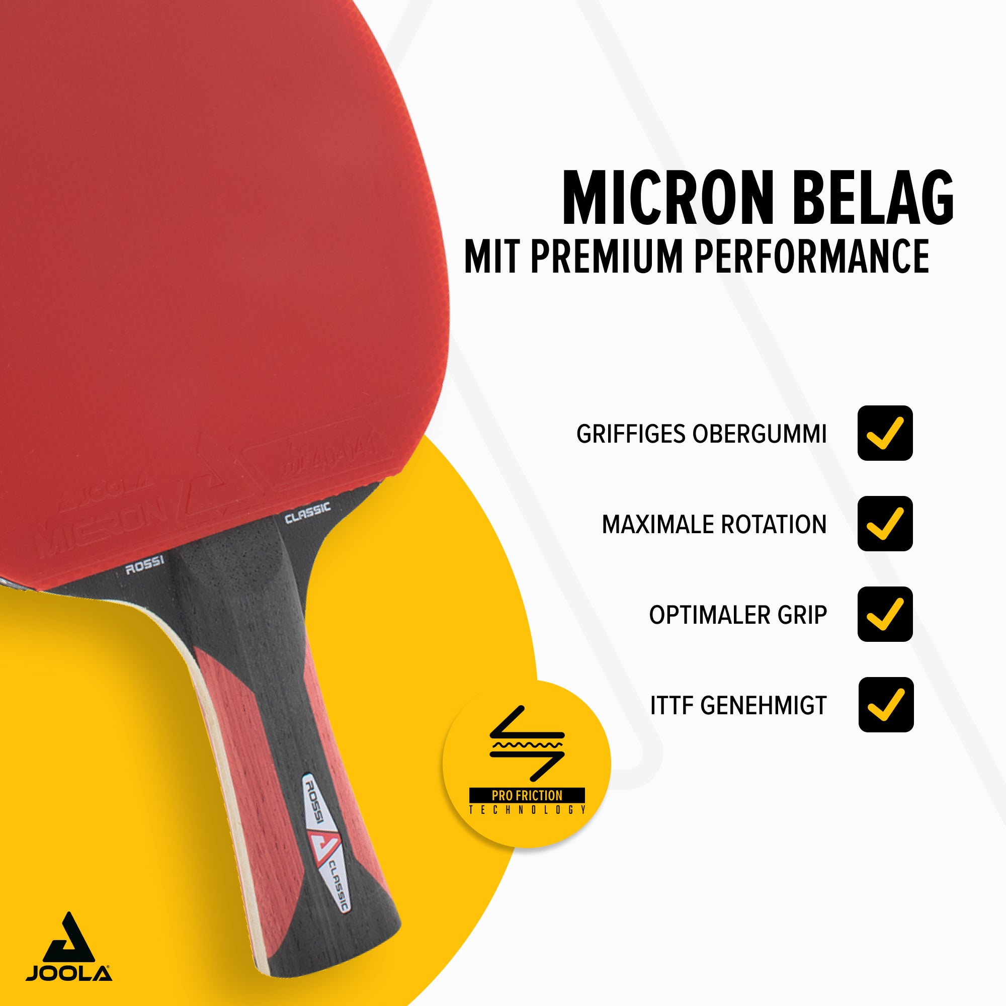 JOOLA TABLE TENNIS RACKET ROSSKOPF CLASSIC