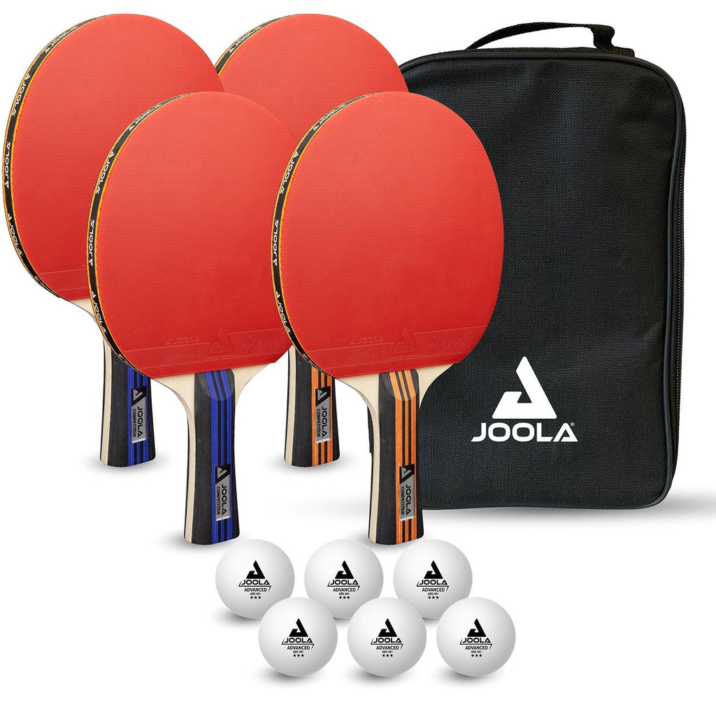 Set Sportif Complet Set De Ping-pong Extérieur HUDORA - 2 Raquettes, 3 Balles, Sac De Transport Balles Ping-pong Résistantes Vent