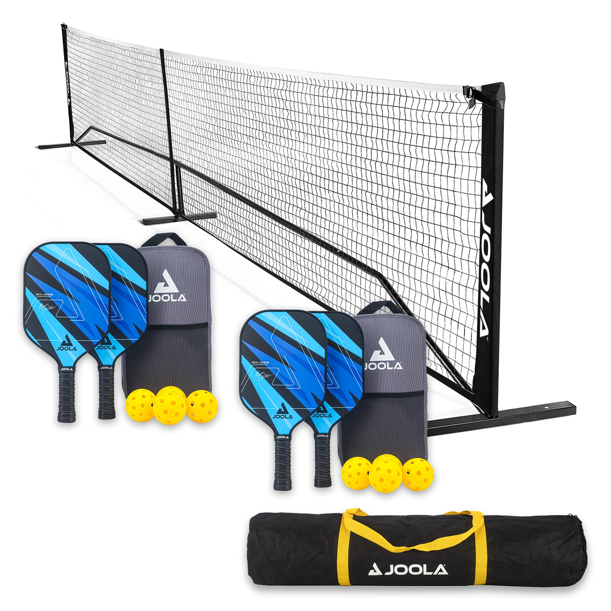 JOOLA Set Pickleball Filet Elemental + 2x Set Ben Johns Blue Lightning