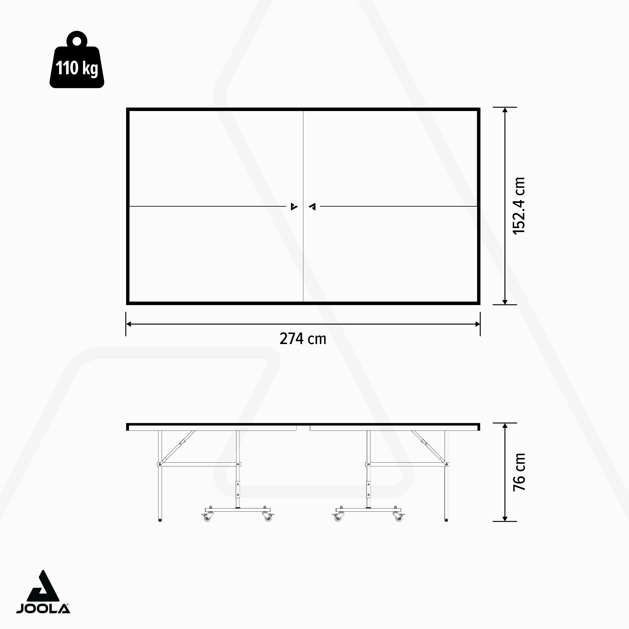 JOOLA TABLE DE PING-PONG WORLD CUP 25-S ITTF