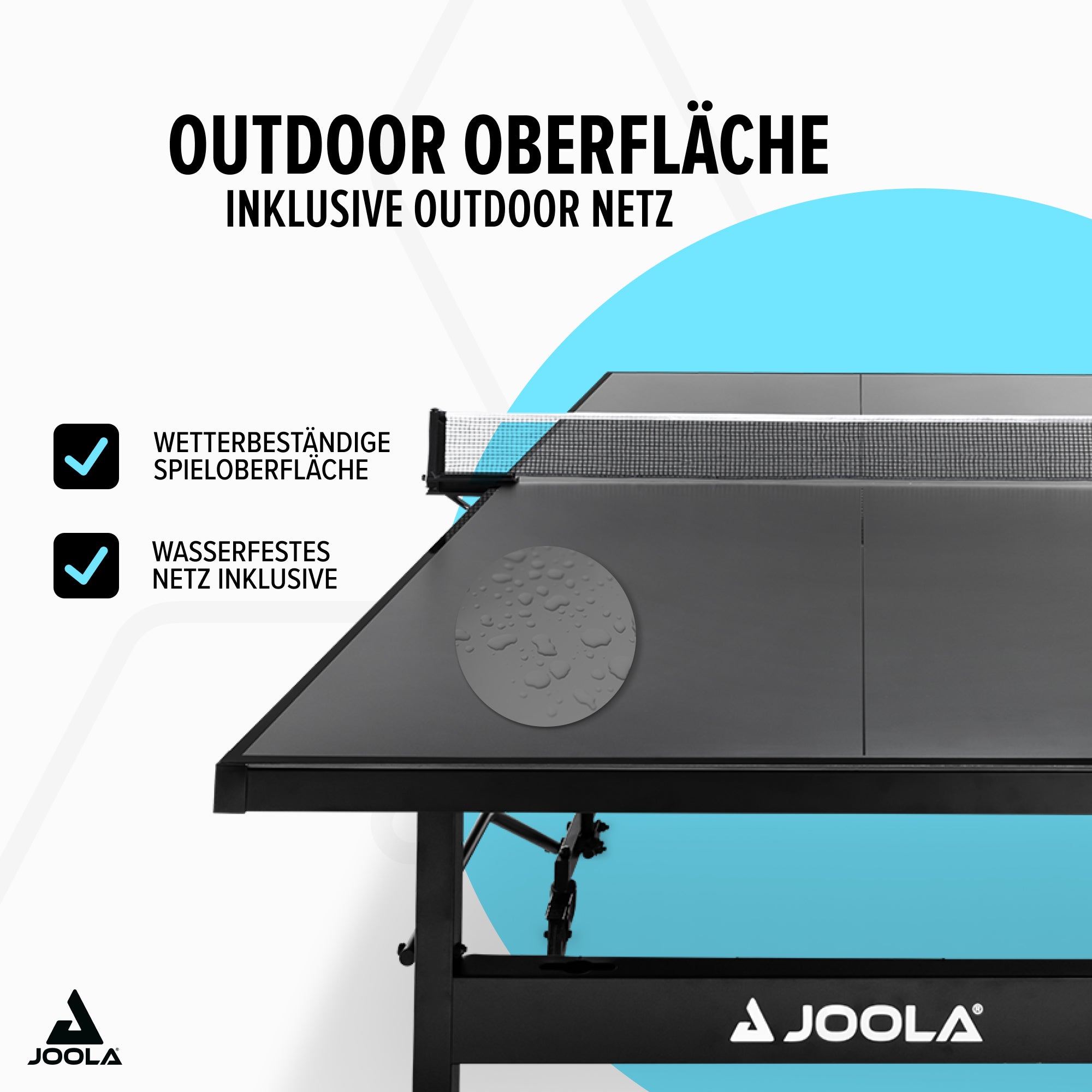 JOOLA TABLE DE PING-PONG BLACK OUTDOOR