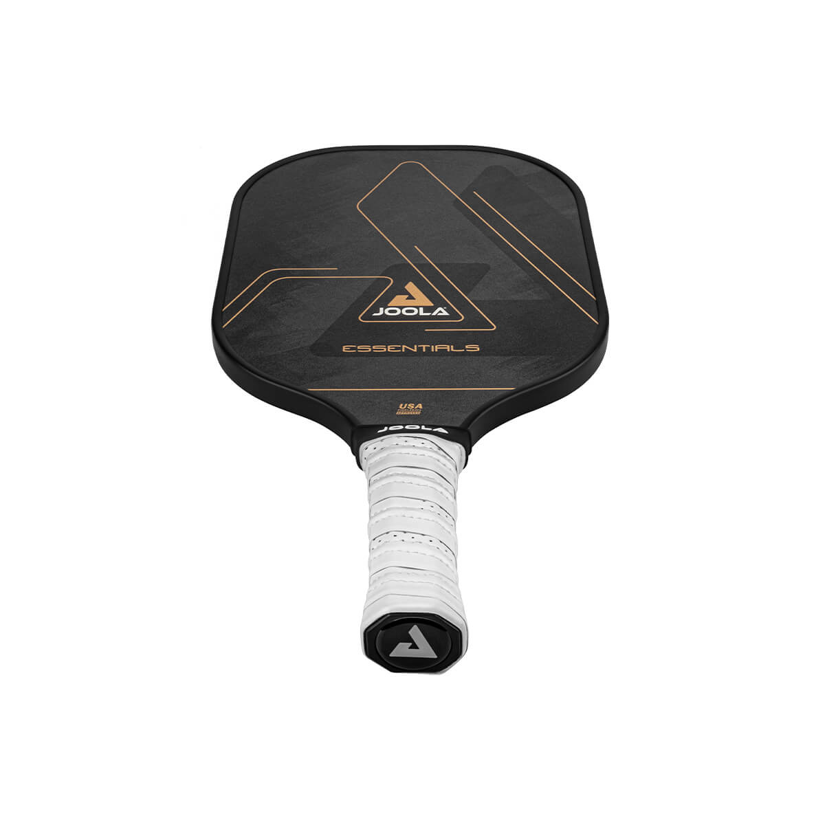 Zoom auf das JOOLA Pickleball Schläger Essentials black, betont das hochwertige Material.