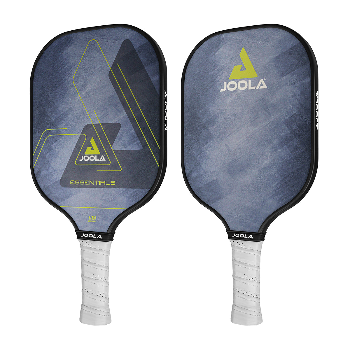 Rückansicht des JOOLA Pickleball Schläger Essentials blue, mit Sicht auf die Materialbeschaffenheit.