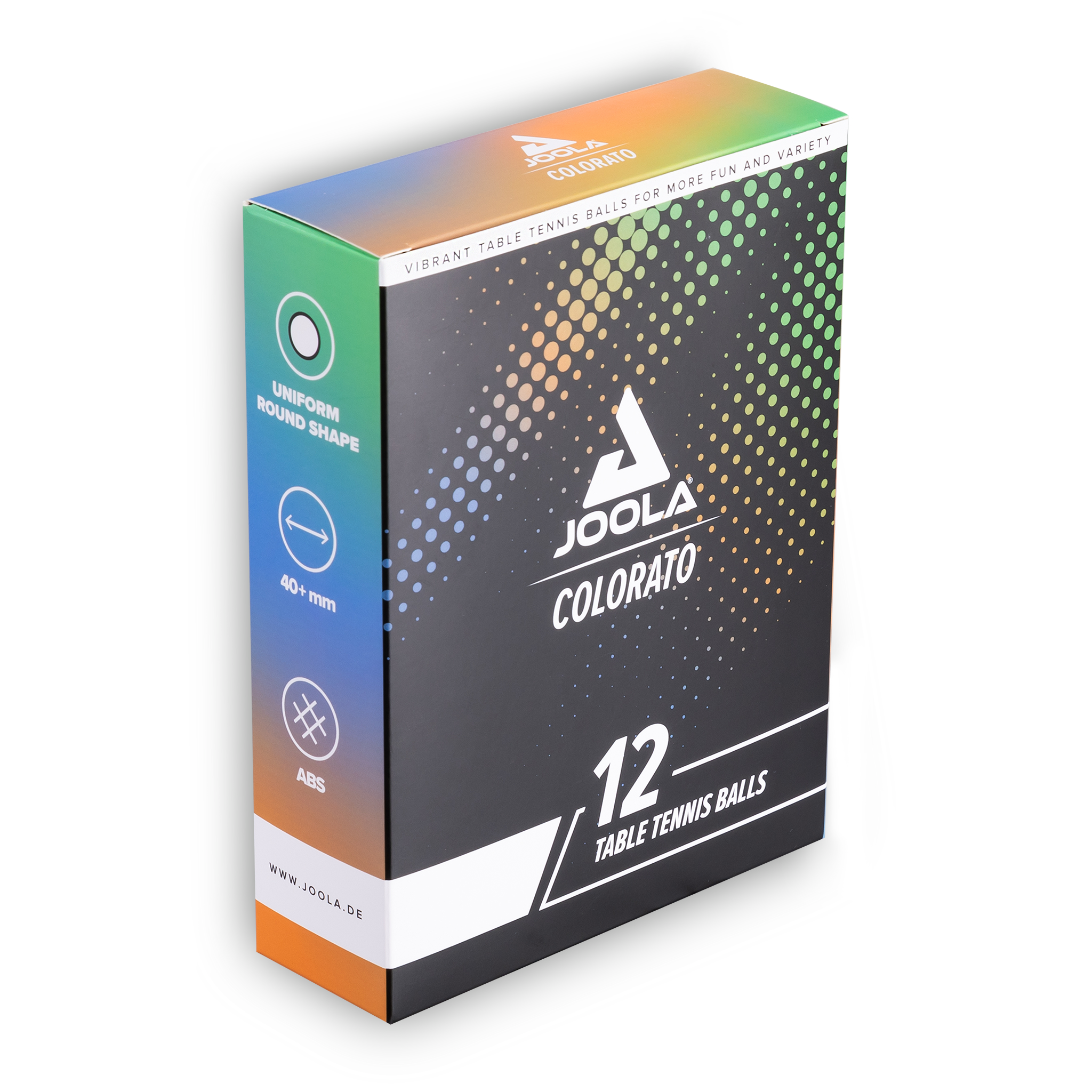 JOOLA Balle de tennis de table Colorato – Pack de 12