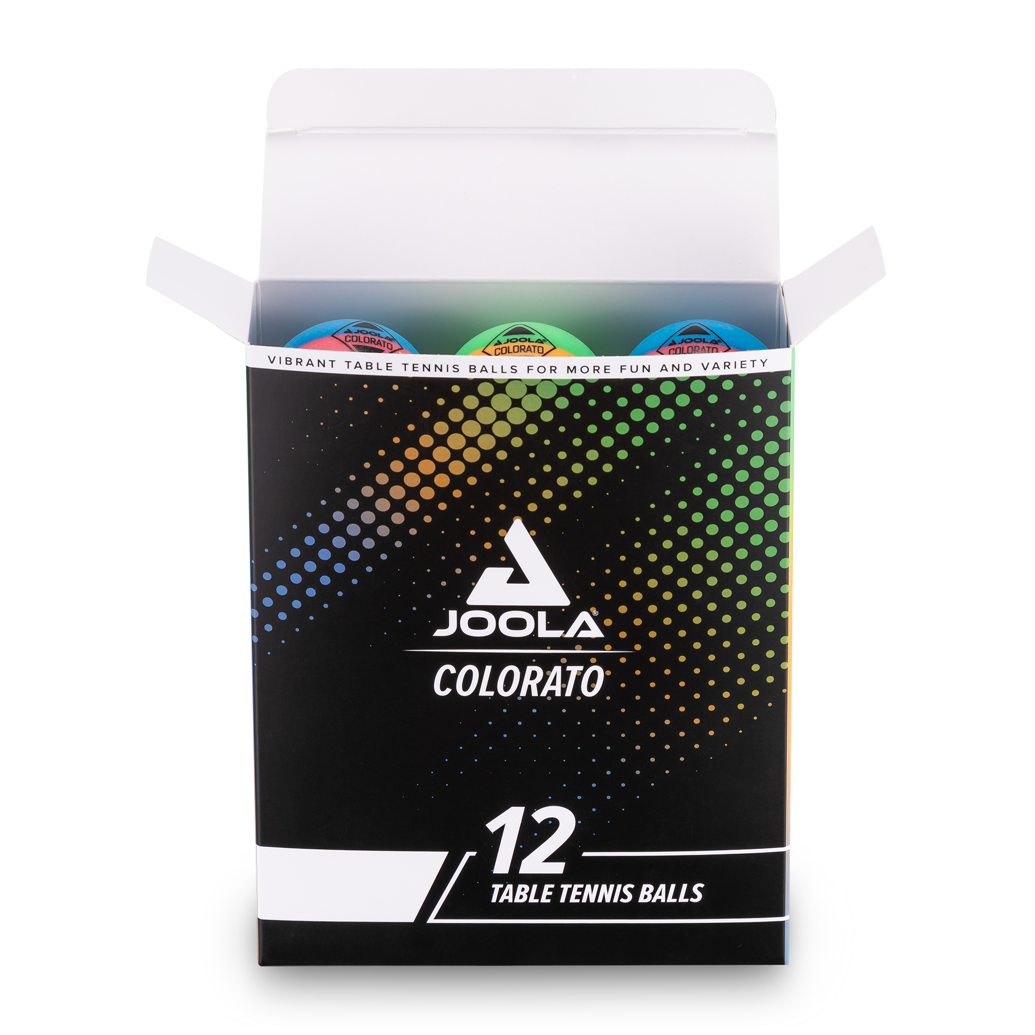 JOOLA Balle de tennis de table Colorato – Pack de 12