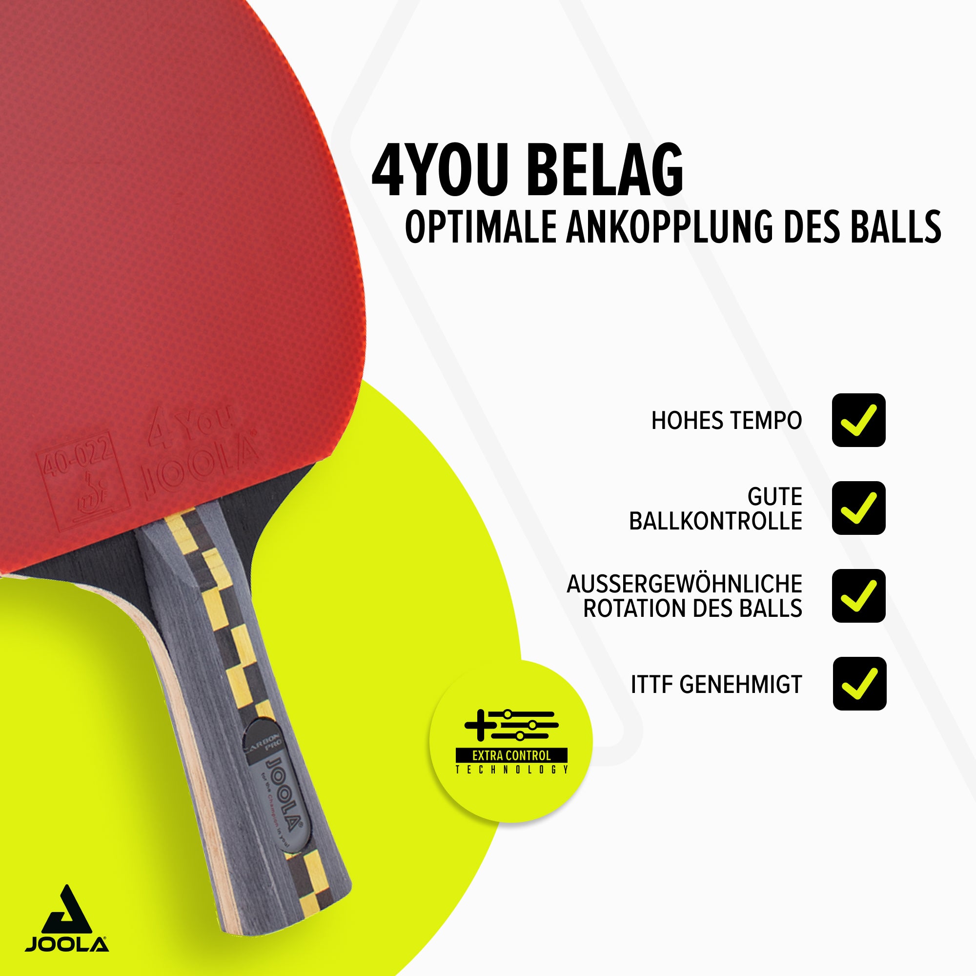 JOOLA TABLE TENNIS RACKET CARBON PRO