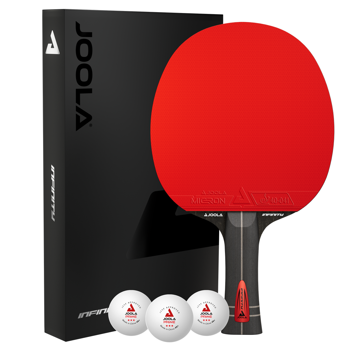 JOOLA Raquette de tennis de table Infinity Z Carbon + 3 balles 