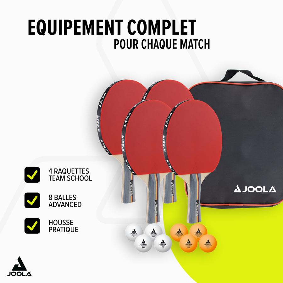 Kit Complet De Tennis De Table Penn Pour 4 Joueurs - Avec 4 Kit Complet De Tennis De Table Penn Pour 4 Joueurs - Avec 4
