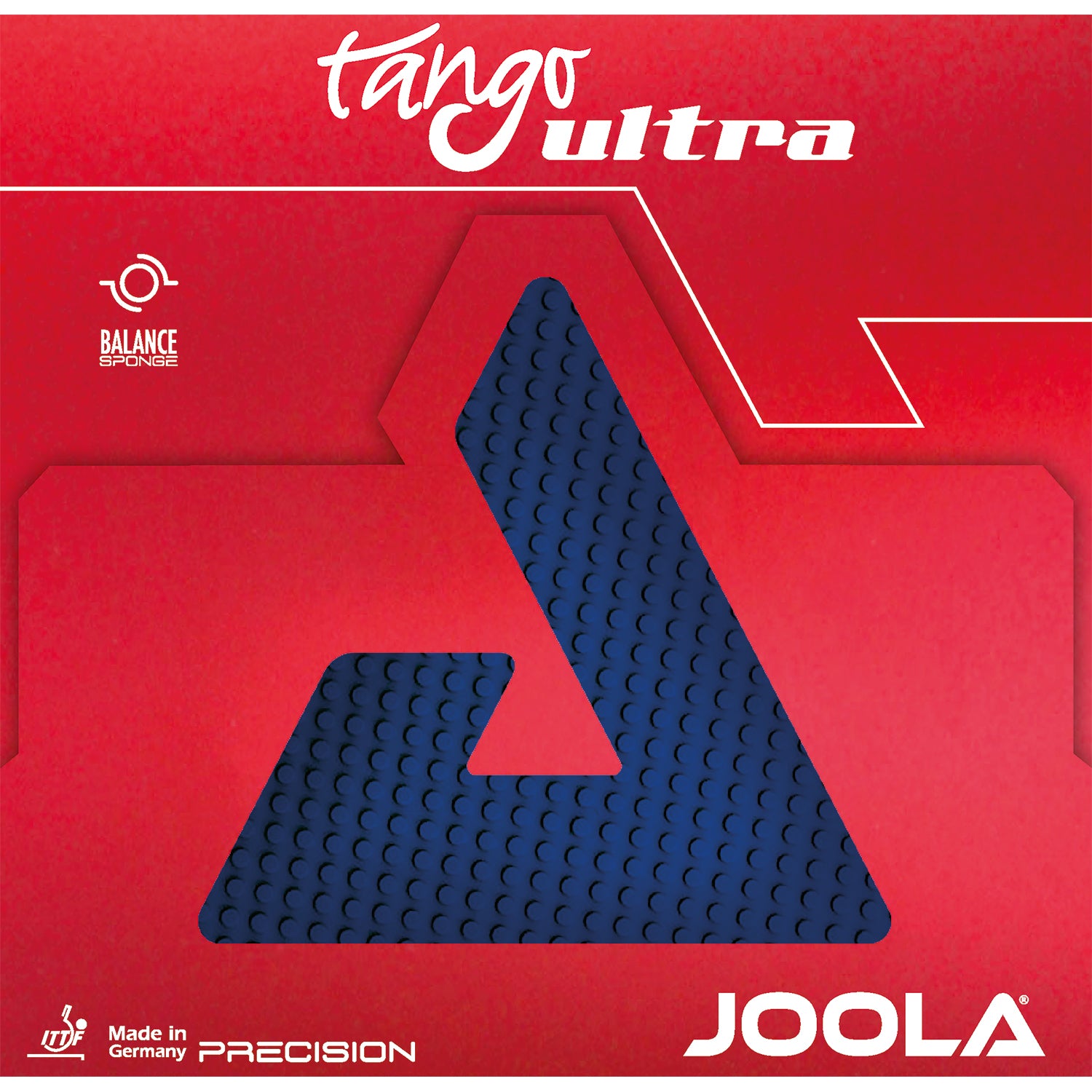 JOOLA Belag TANGO ULTRA in Seitenansicht mit Fokus auf das Design.