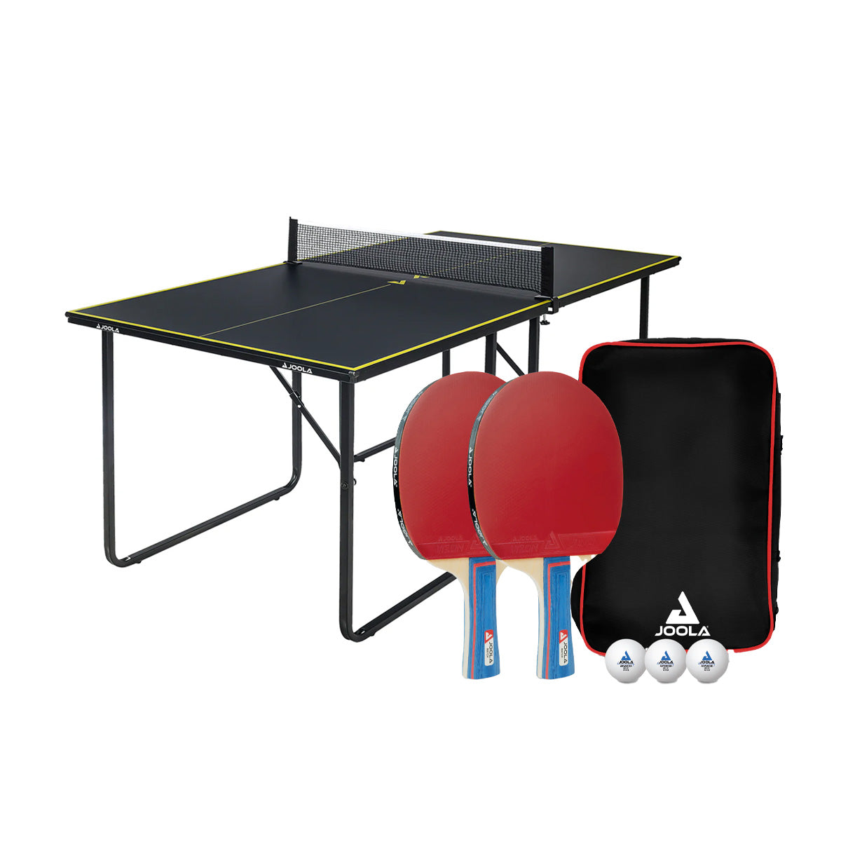 Joola Table Tennis Plate Mid-Size + Table Tennis Set Duo